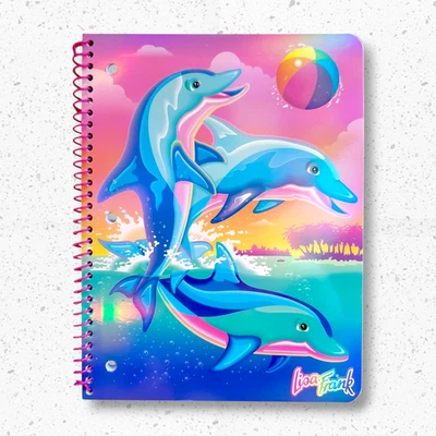 Lisa Frank Dancing Dolphins 30th Birthday Spiral Notebook 2021 Target Exclusive - Image 1 of 4