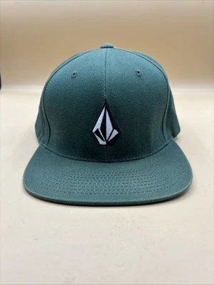 Volcom Embroidered Logo Green Adult Adjustable 100% Cotton Hat Cap Genuine - Image 1 of 4