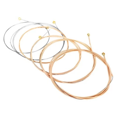  Lot of 6 Folk Guitar Strings, Universal Metal Guitar Strings, - Image 1 of 4