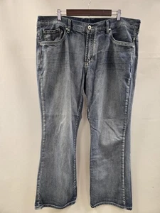 Buffalo David Bitton Jeans Herren 42x30 Blau Denim Straight Leg Faded Distressed - Bild 1 von 14