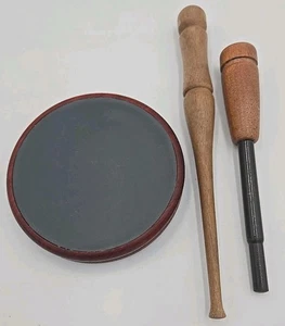 Tom Wheaton Custom Turkey Call Slate Over Glass Friction Call W/2 Strikers  - Picture 1 of 10