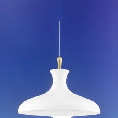 Hud. Valley Mitzi Cassidy H421701S-AGB Pendant  Brass w white glass NIB 2 avail  - Image 1 of 4