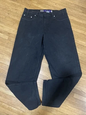 Pantalones de mezclilla sueltos holgados plateados negros 32x32 vintage Levis Jeans para hombre Skate Y2K Foto 1 de 4