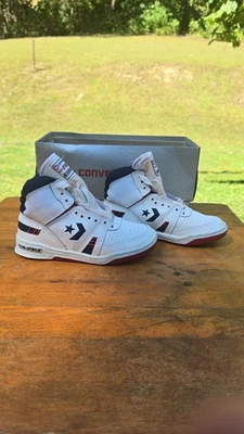 Vintage 1980's Converse Fast Kids High-top Shoes New Old Stock USA Made - Image 1 of 4