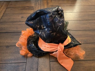 Black And Orange Costume Top Hat - Image 1 of 4