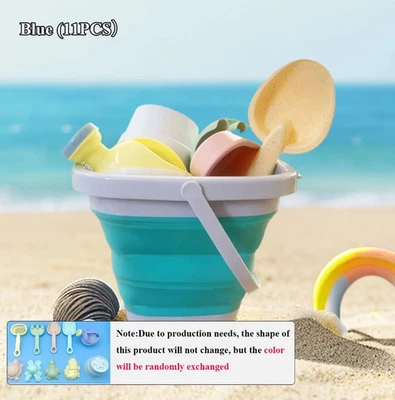 11/5/1pcs Kids Beach Sand Toy Set – Folding Bucket & Water Play Tools - NEW - Image 1 of 4