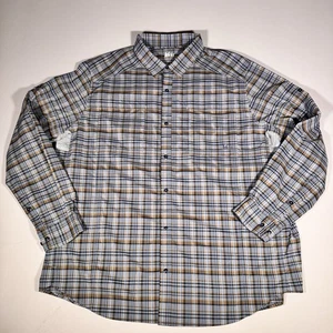 Camisa de senderismo REI azul a cuadros manga larga para hombre talla 2XL ventilada elástica al aire libre - Imagen 1 de 7