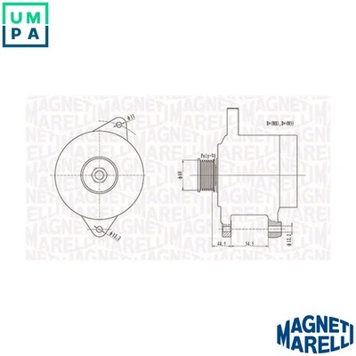 ALTERNATOR 063731718010 FOR HYUNDAI SANTA/FE TRAJET D4EA 2.0L G4JP 2.0L 4cyl - Image 1 of 4