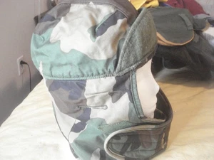 Vintage Army Cold Weather Helmet Liner, sz 7-1/4, (M), Woodland Camo, Exlt! - Bild 1 von 3