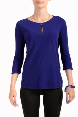 Blusa top para mujer Hugo Boss "Epina" púrpura manga 3/4 Foto 1 de 4