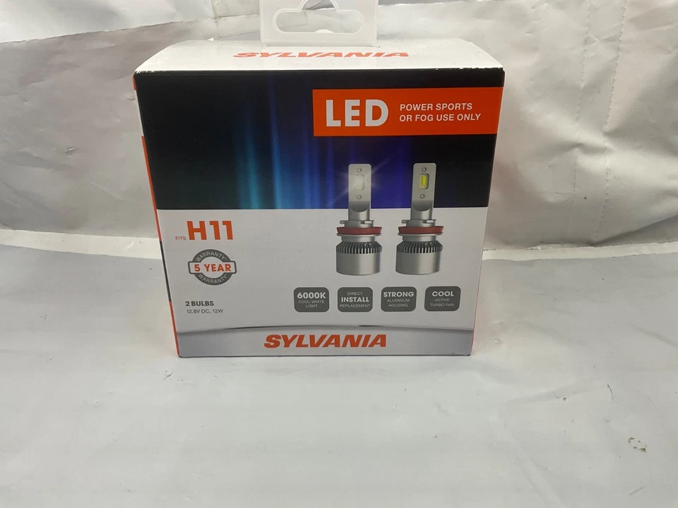 Sylvania H11 LED Powersport Headlight Bulbs Off-Road / Fog Lights - 2 PC - Image 1 of 4