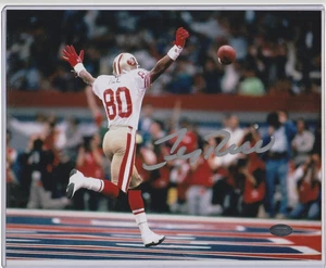 49ers Jerry Rice AUTOGRAPH 8x10 *Mounted Memories Holo COA* Signed - Picture 1 of 3