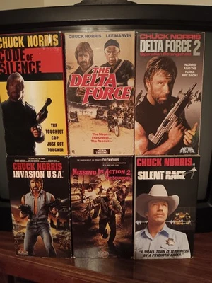 Chuck Norris 6 Vintage Vhs Set --RARE - Image 1 of 4