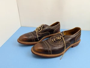 Allen Edmonds Strandmok braun Cap-Toe Oxford mit Dainite Gummisohle 9 D - Bild 1 von 21