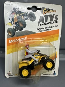 Vintage NOS Zee Toys 1986 ATV Grippers Yellow Suzuki 250 Quadracer 4 Wheeler - Picture 1 of 9