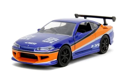 JADA TOYS, NISSAN Silvia S15 2001 blu e arancione VELOCE E FURIOSO, 1/32,  JA... - Immagine 1 di 4