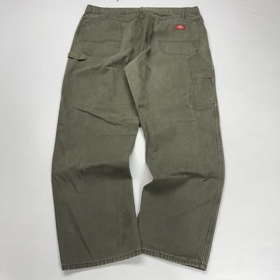 Vtg Dickies Mens Carpenter Pants Green 40x32 Workwear Retro Outdoor Canvas Punk - Image 1 of 4