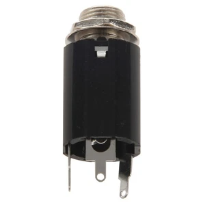 1 pieza negro guitarra endpin hembra 6,35 entrada para guitarra Eq Pickup5338 - Imagen 1 de 8