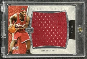 LEBRON JAMES 2005-06 UPPER DECK EXQUISITE COLL #EX-LJ2 EXTRA JUMBO GU JERSEY /25 - Picture 1 of 2
