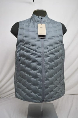 NEW Nike Therma-Fit ADV Repel Aeroloft Down Running Vest Grey Men 3XL FB7542-084 - Image 1 of 4