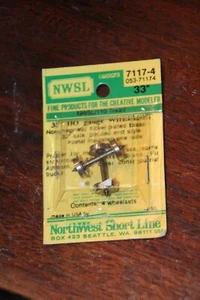 HO Scale NWSL, Northwest Short Line, 33" Metal Wheel Set  - Picture 1 of 1