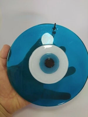 Turquoise Evil Eye 16 cm Glass Bead Pendant Charm Turkish Decor Amulet Talisman - Imagem 1 de 4