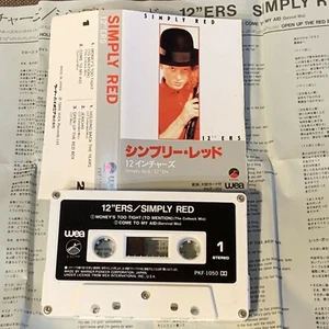 SIMPLY RED 12" Ers JAPAN CASSETTE TAPE PKF-1050 w/PS(flap torn) +INSERT Free S&H - Picture 1 of 6