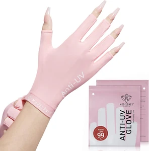 Guantes anti UV para lámpara de uñas de gel, protección UPF50+ - Picture 1 of 11