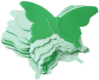 Paquete de 5 pancartas de mariposa de papel 3D Axgo de 1 pieza colgantes decorativas Bunting Garla Foto 1 de 4