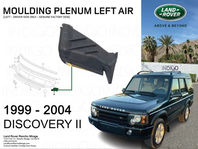 GENUINO FABRICANTE DE EQUIPOS ORIGINALES LAND ROVER MOLDEADO PLENUM DESCUBRIMIENTO DE AIRE IZQUIERDO 2 JAG000050 Foto 1 de 2
