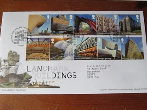 GB (B-3) 2017 EDIFICIOS EMBLEMÁTICOS CON SELLO DE MANO DE OFICINA DE BUENA CALIDAD - Imagen 1 de 1