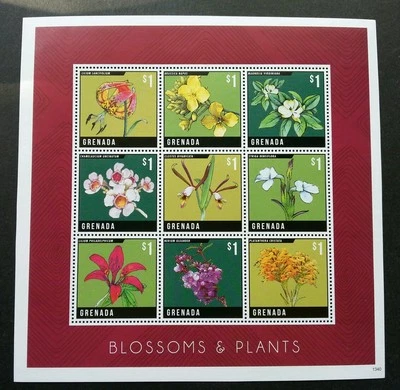 Grenada Blossoms & Plants 2014 Flora Flower (sheetlet) MNH - Image 1 of 4