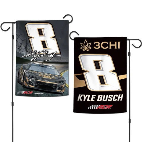 Kyle Busch Wincraft 2023 #8 3CHI/RCR Double Sided 12x18 Garden Flag Cover