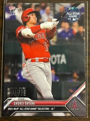 2023 Topps Now #ASG-SO Shohei Ohtani Los Angeles Angels PLATINUM MEMBER - Image 1 of 2