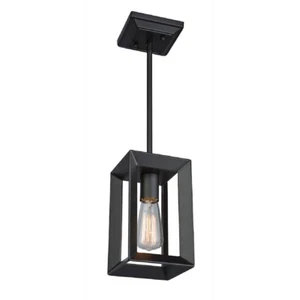 Artcraft Vineyard 1 Light 8" Pendant, Matte Black - AC10061 - Picture 1 of 1