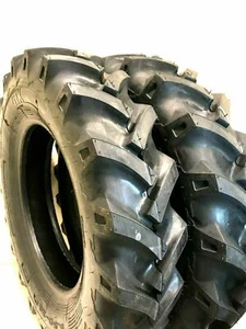 2 5-12 R-1 Lug Tires 💪 Heavy Duty Bar Tread Compact Tractor 5.00-12 Pair 🌾 - Picture 1 of 5