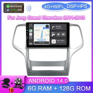  Android 14 CarPlay Car Radio Stereo GPS Navi For Jeep Grand Cherokee 2011-2013 - Bild 1 von 22