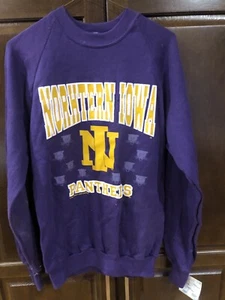 Men’s Rare Vintage 1990’s Mistake Northern Iowa University Sweatshirt- Med - New - Picture 1 of 3