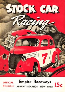 1950 Stock Car Racing - Empire Raceways - Albany NY - Program Cover Poster - Picture 1 of 1