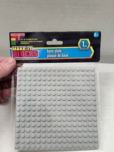 Make-It Blocks - Base Plate - Gray - 10" Square - Leading Brand Compatible - Picture 1 of 2