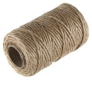 Natural Thick Jute Twine String Brown Shabby Rustic Sisal Soft Cord Card Making - Picture 1 of 6