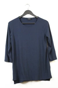 Jeans West Women's Plain Long Sleeved T-Shirt, Navy Blue, Size XS - Picture 1 of 3
