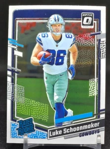 2023 Donruss Optic Football Rated Rookie Luke Schoonmaker #227 Dallas Cowboys - Picture 1 of 2