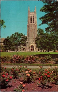 Postal THE CHAPEL Duke University DURHAM, Carolina del Norte NC c1965 - Imagen 1 de 2