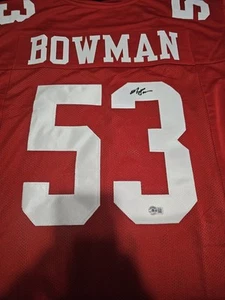 NaVorro Bowman Signed Custom San Francisco 49ers Jersey Beckett COA - Picture 1 of 1