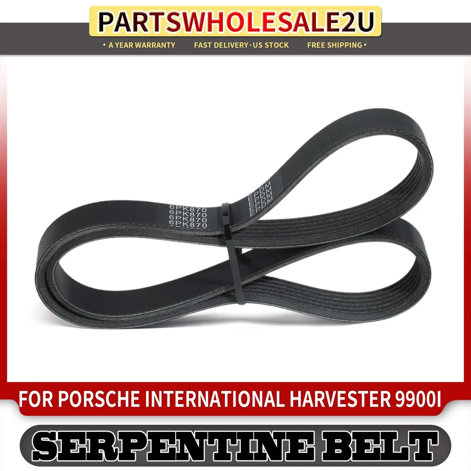 Cinturón Serpentine 34.12" Nuevo para Porsche 928 International Harvester 9900ix SFA Foto 1 de 4