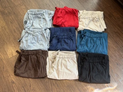 Lot of 9 Cherokee Workwear Mens Large Cargo Scrub Pants  style 4000 Drawstring - Image 1 of 4