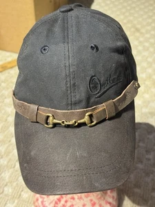 Gorra ecuestre Outback Trading piel aceitera algodón encerado cuero marrón ajustable - Imagen 1 de 7