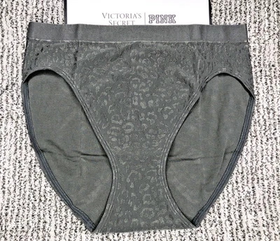 Victoria's Secret NWT XL Green Leopard Print Seamless High Leg Brief Panty - Image 1 of 4