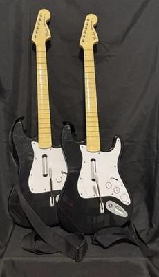 Rock Band Stratocaster Wireless Guitars 2x (Playstation 3) UNTESTED  No Dongles - Image 1 of 4